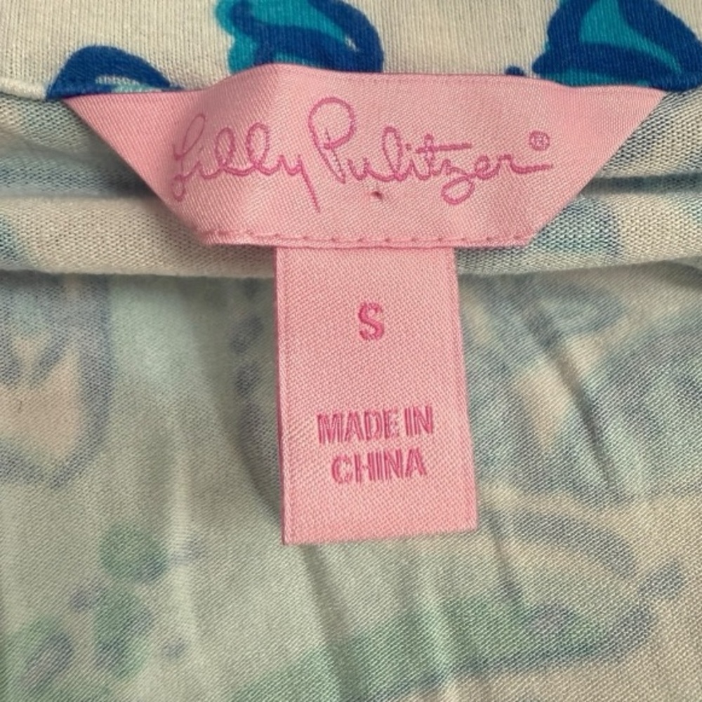 Lilly Pulitzer Shorely Blue Sailors Valentine Strapless Mini Dress S - Picture 7 of 7